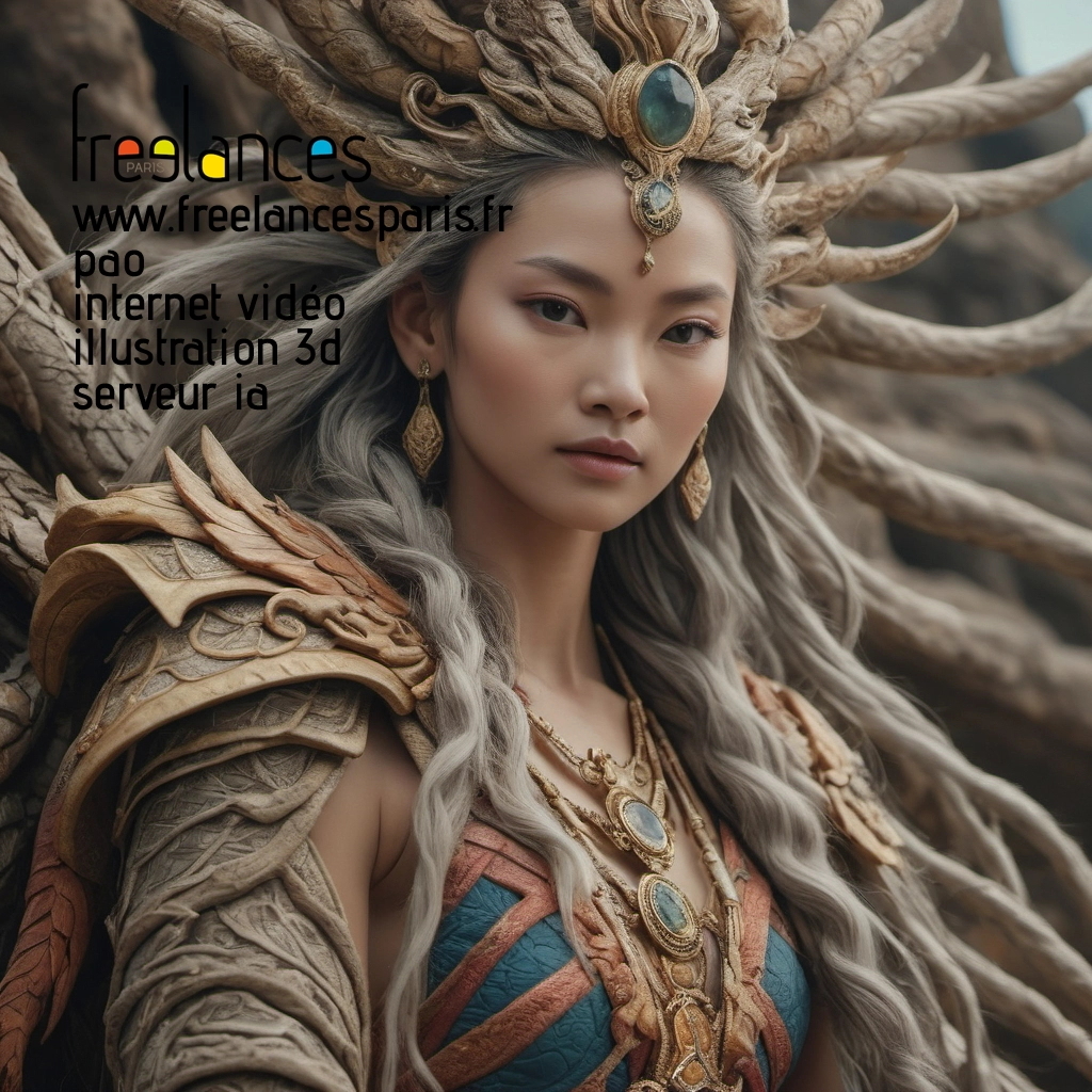 Pao mise en page internet vidéo illustration 3d serveur IA générative AI freelance paris studio de création magazines 8lhocv80